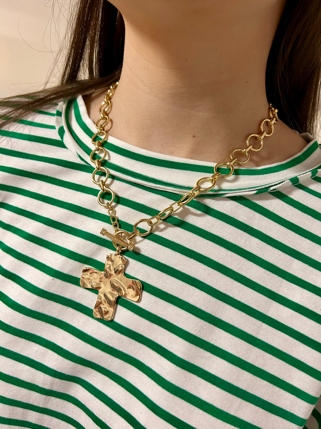 Chunky Cross Necklace