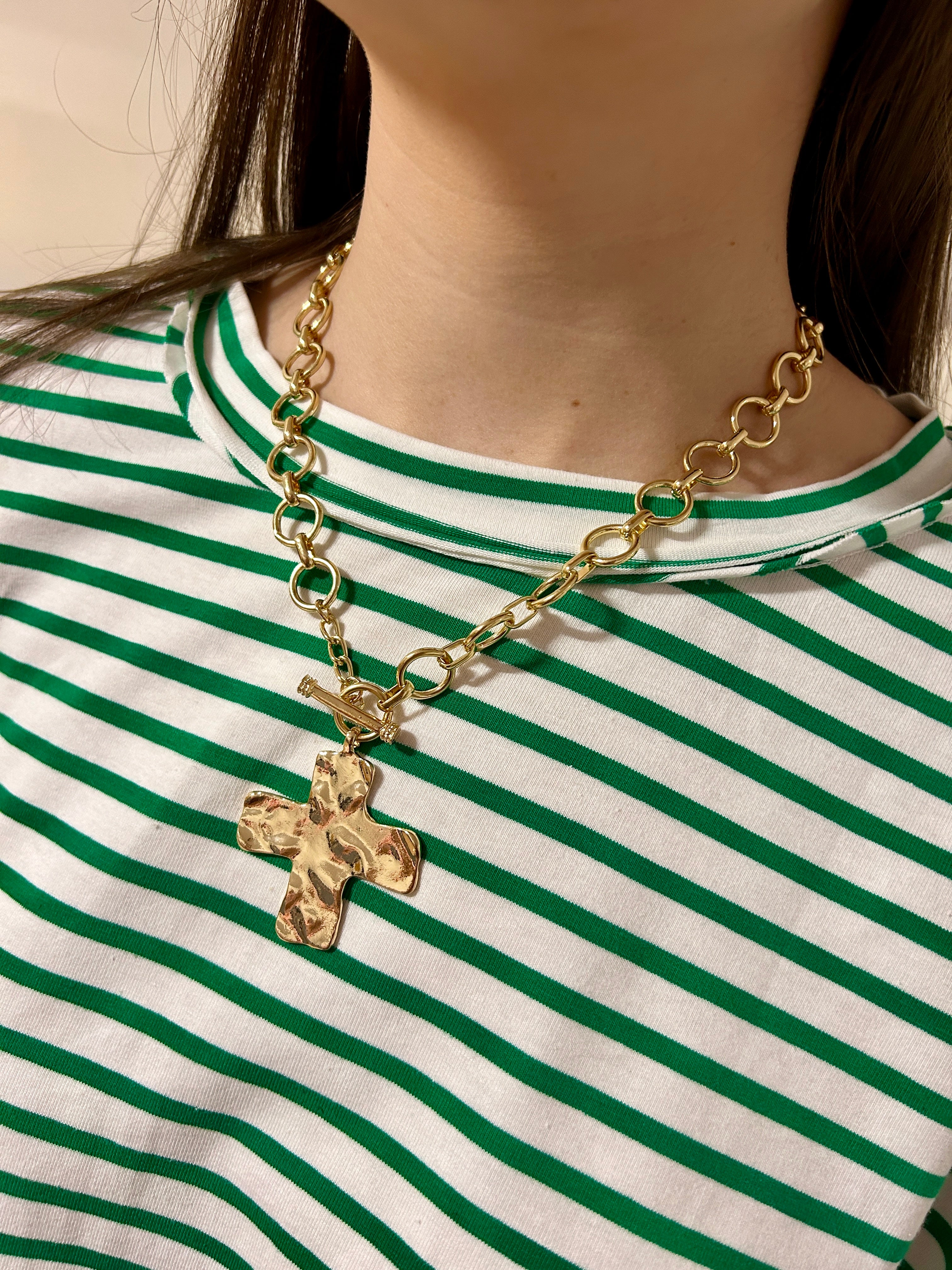 Chunky Cross Necklace
