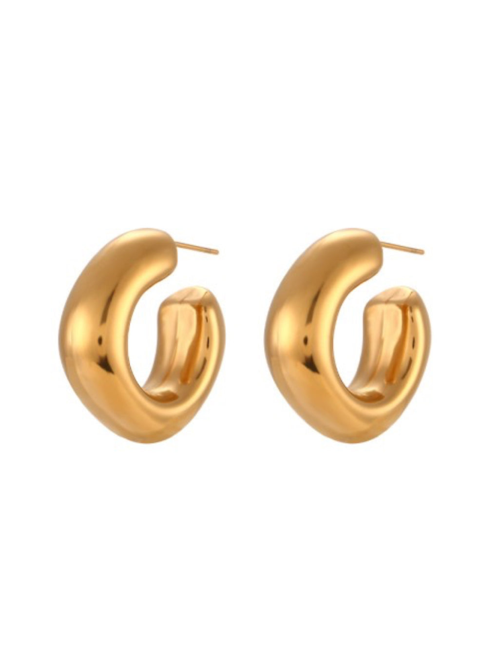 Classic Chunky Hoop Earrings