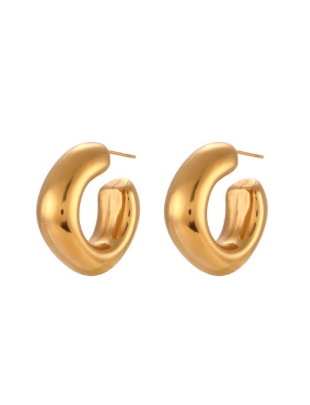 Classic Chunky Hoop Earrings