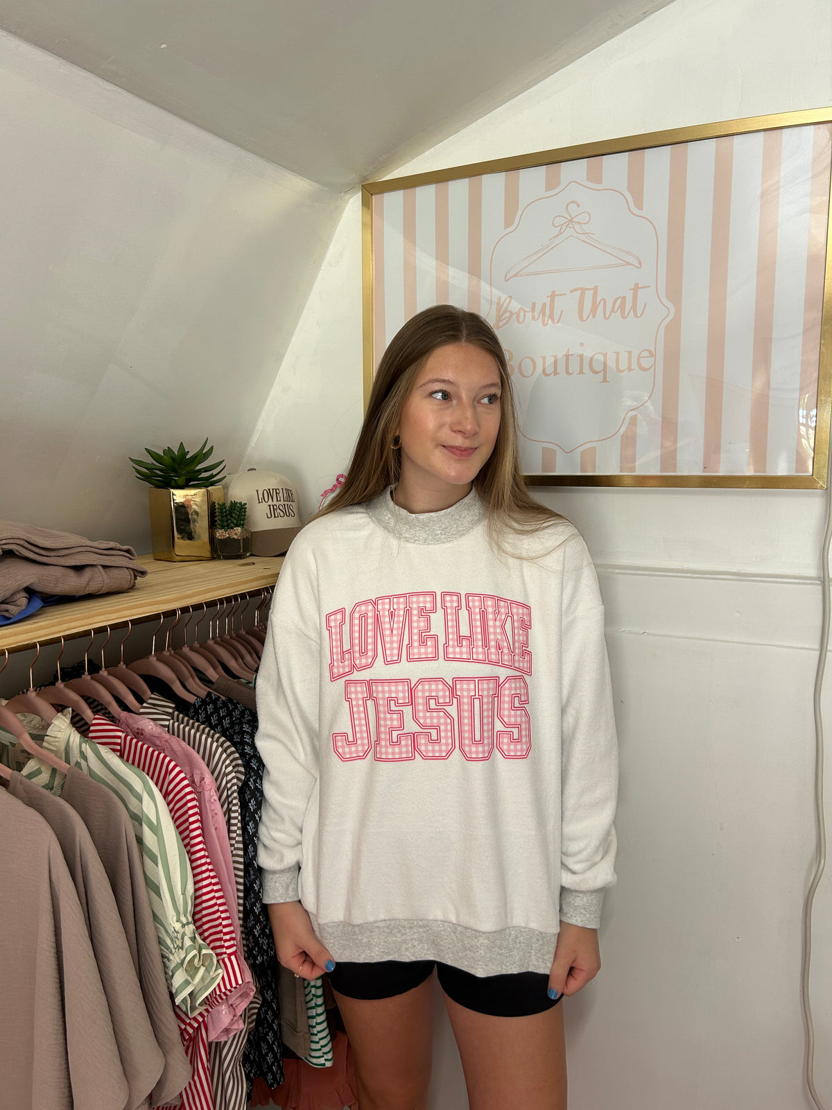Dilly Dally/ Love Like Jesus Reversible Mockneck