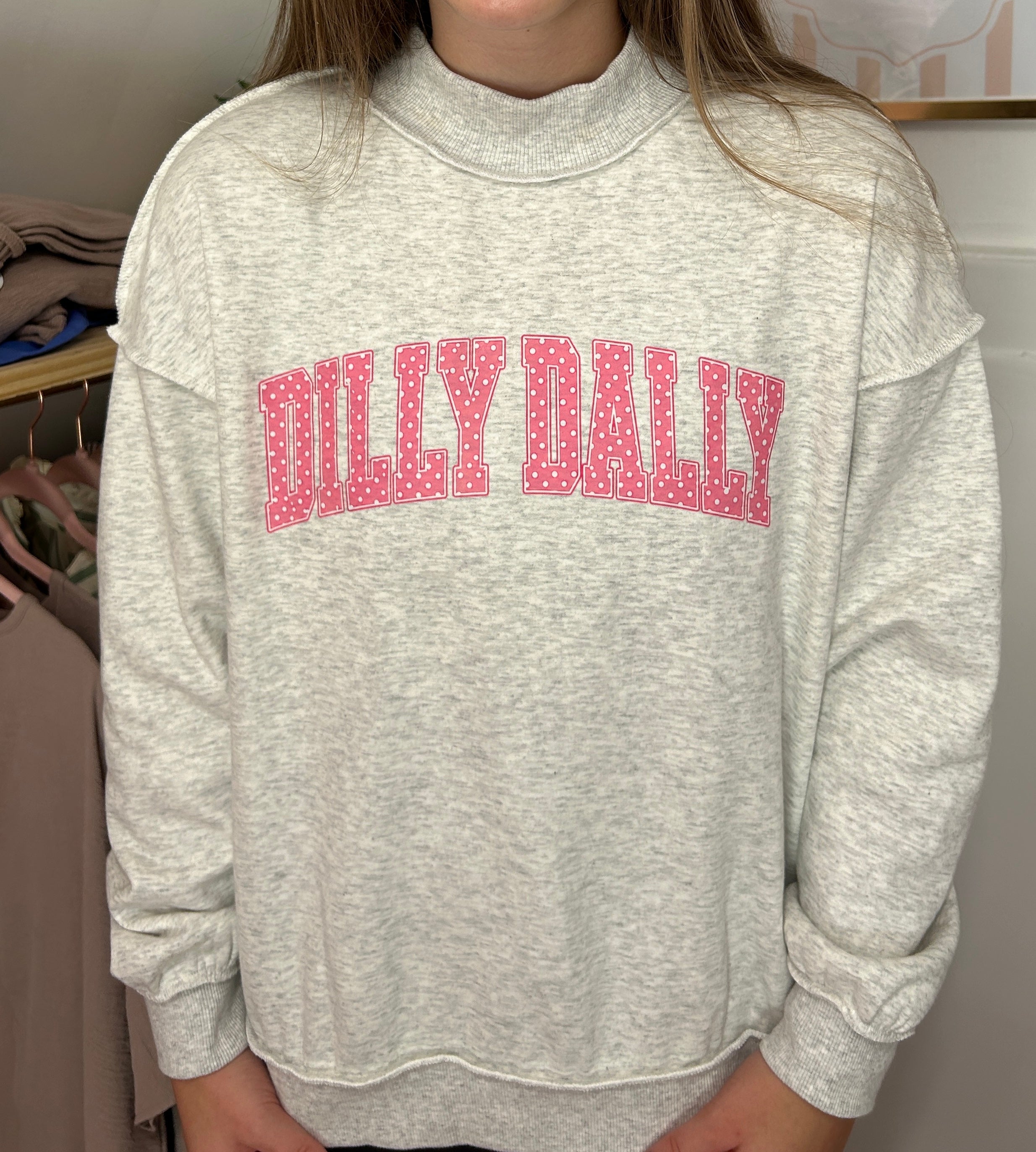 Dilly Dally/ Love Like Jesus Reversible Mockneck