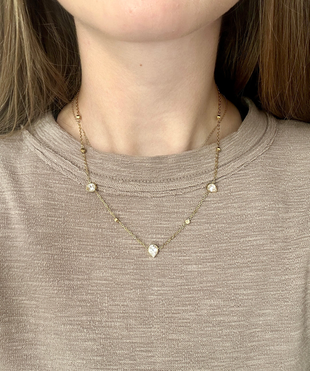 Crystal Teardrop necklace